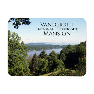 Hudson River från Vanderbilt Mansion, Hyde Par, NY Magnet