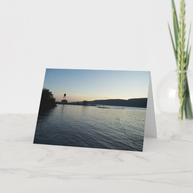 Hudson River Greeting Card Kort (Framsida)