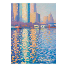 Hudson River Impasto Impression