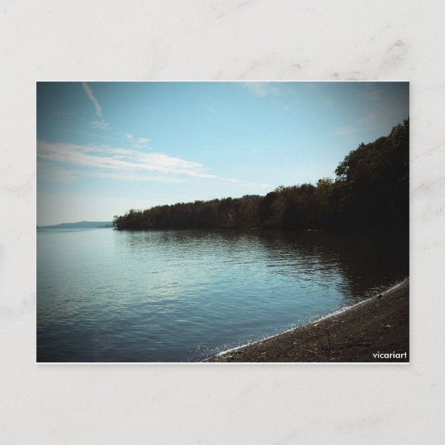Hudson River Kingston NY Photo Vykort (Framsida)