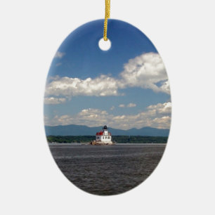 Hudson River Lighthouse Julgransprydnad Keramik