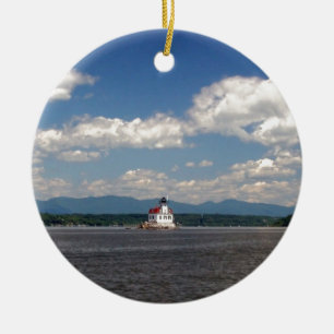 Hudson River Lighthouse Julgransprydnad Keramik