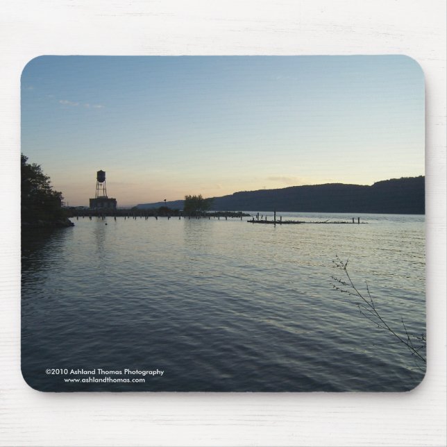 Hudson River på skymningen Mousepad Musmatta (Framsidan)