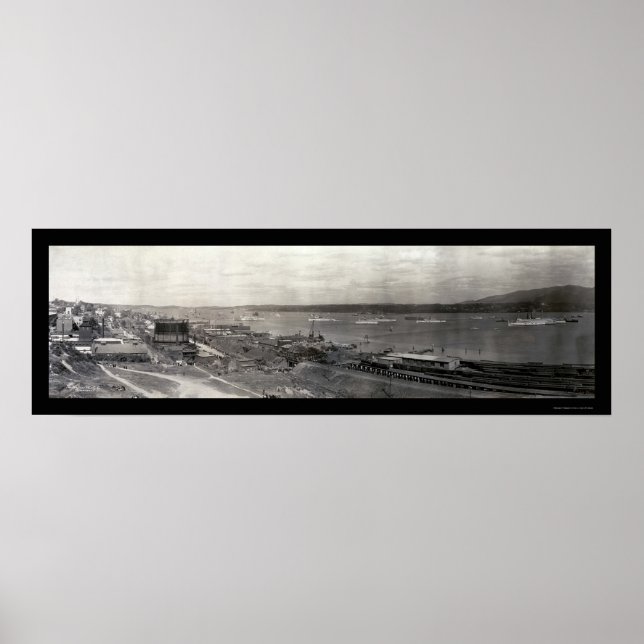 Hudson River Parad Photo 1909 Poster (Framsidan)