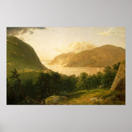 Hudson River Scene av John Frederick Kensett Poster