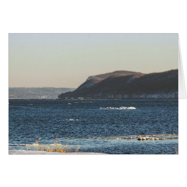Hudson River Thaw Hälsningskort (Framsidan Horizontal)