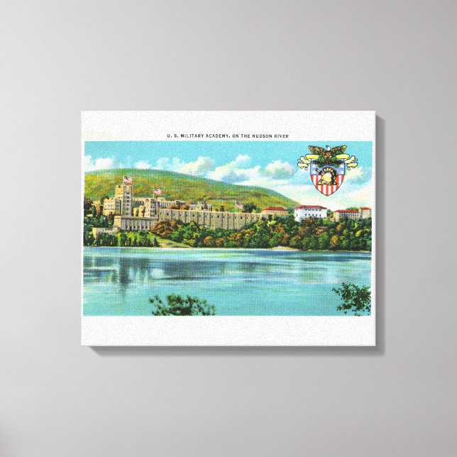 Hudson River View of US Military Academy Canvastryck (Framsida)