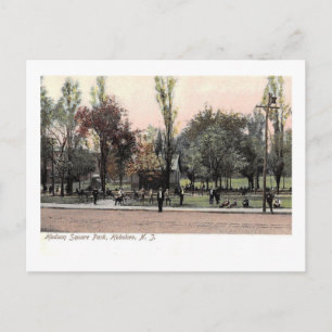 Hudson Square Park, Hoboken, NJ-Vintagen Vykort