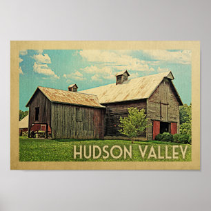 Hudson Valley Barn Vintage resor Poster