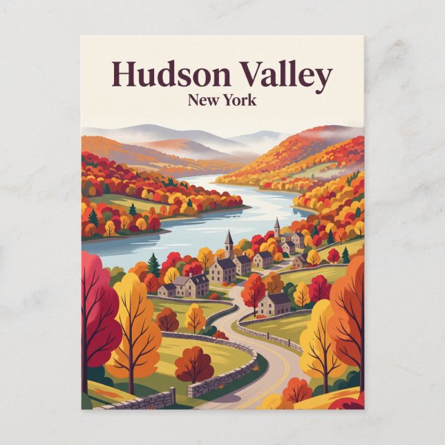 Hudson Valley, New York, USA Vykort (Framsida)