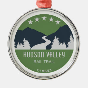 Hudson Valley Rail Trail New York Julgransprydnad Metall