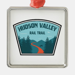 Hudson Valley Rail Trail New York Julgransprydnad Metall