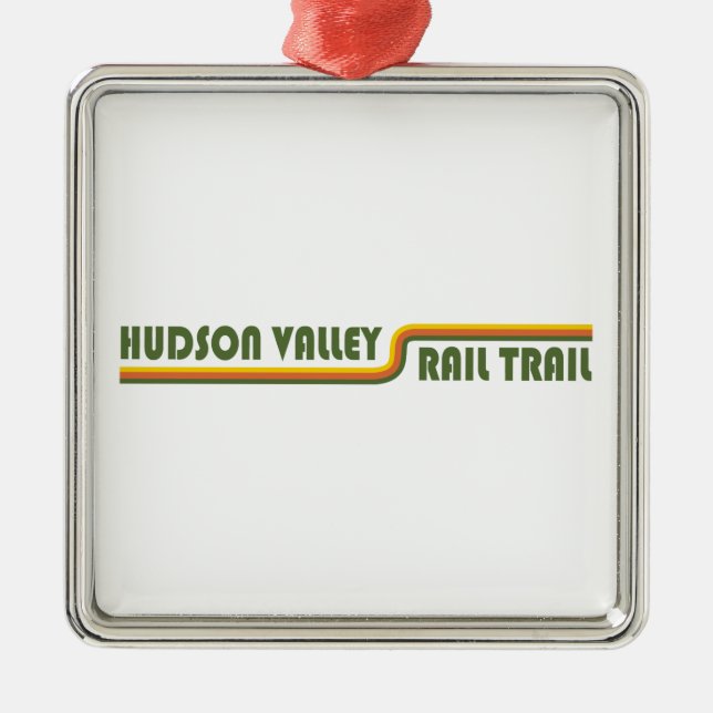 Hudson Valley Rail Trail New York Julgransprydnad Metall (Framsidan)