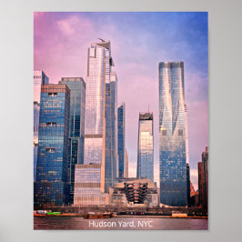 Hudson Yard Manhattan New York Cityscape Poster