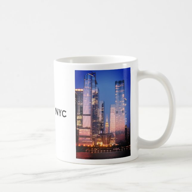 Hudson Yards (fartyg) Empire state Byggnad, NYC Kaffemugg (Höger)