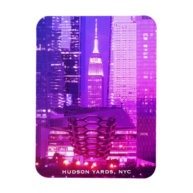 Hudson Yards (fartyg) Empire state Byggnad, NYC Magnet (Vertikal)