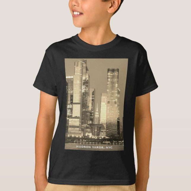 Hudson Yards (fartyg) Midtown Väster, NYC T Shirt (Framsida)