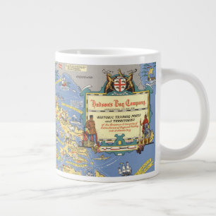 Hudsons Bay Company - Karta i Kanada Jumbo Mugg
