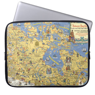 Hudsons Bay Company - Karta i Kanada Laptop Fodral