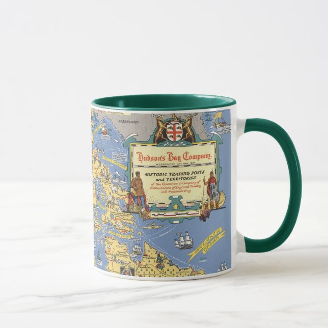 Hudsons Bay Company - Karta i Kanada Mugg (Höger)