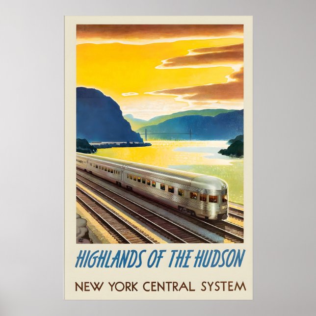Hudsons högländer New York Central System Poster (Framsidan)