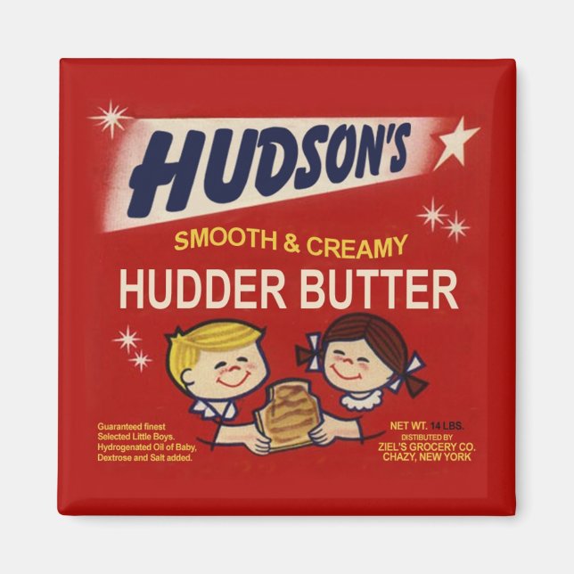 Hudsons Hudder Butter Magnet (Framsidan)