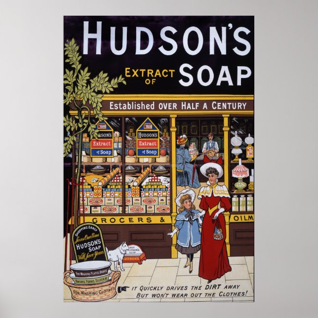 Hudsons soap 1895 poster (Framsidan)