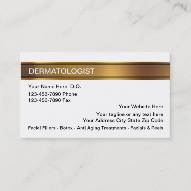 Hudspecialistvisitkortar Visitkort (Framsida)