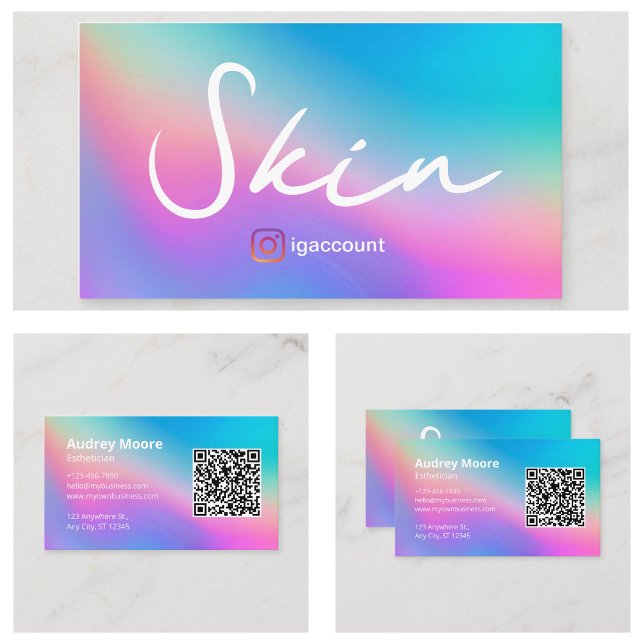Hudterapeut Visitkort (Skin Esthetician Business Card
)