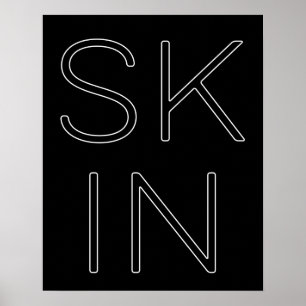 Hudvårdsskincare Älskare Skin Estheticia Poster