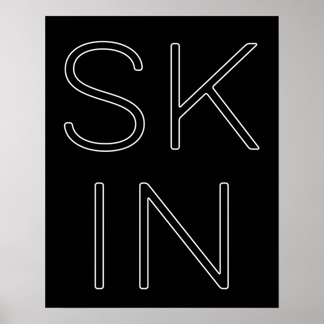 Hudvårdsskincare Älskare Skin Estheticia Poster (Framsidan)