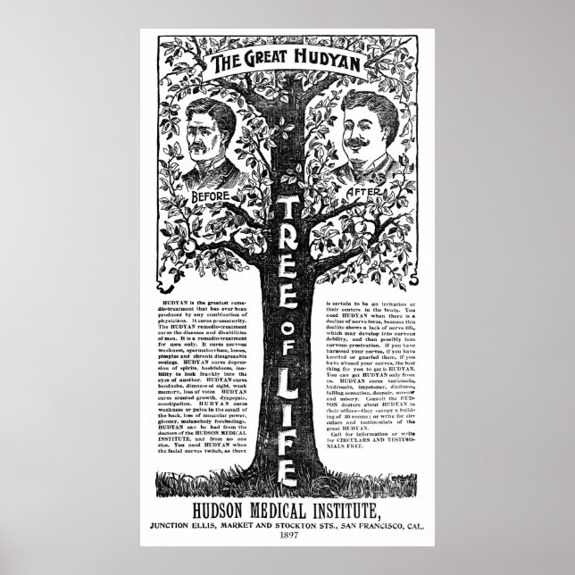 Hudyan Remedio Therapy - 1897 Poster (Framsidan)