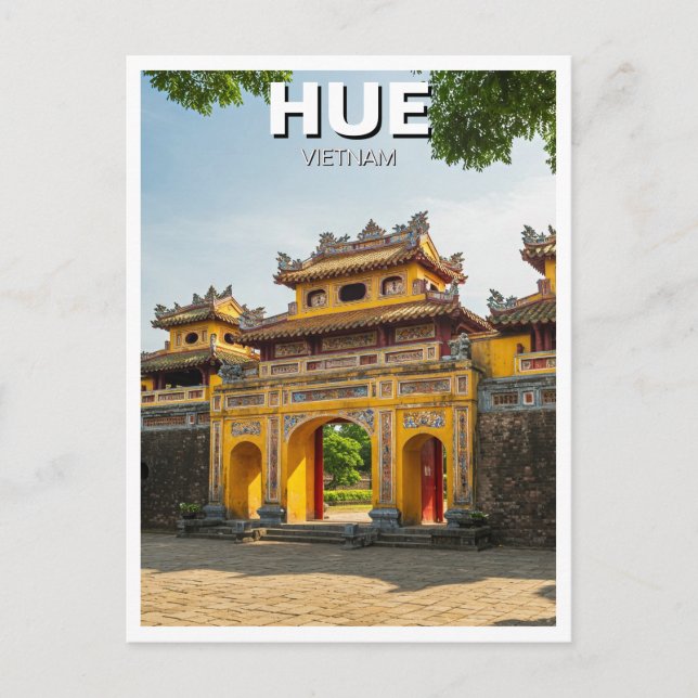 Hue Imperial City Vietnam Travel Vykort (Framsida)