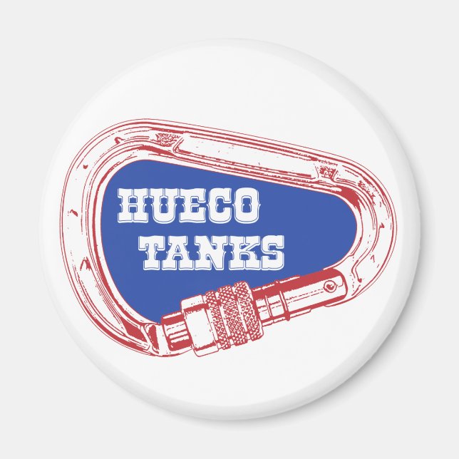 Hueco Tanks Carabiner Magnet (Framsidan)