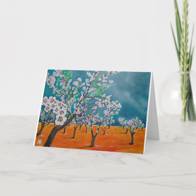 Huerto de Almendros Painting av Alfred Fox Kort (Framsida)