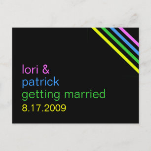 Hues Custom Save The Date Inbjudan