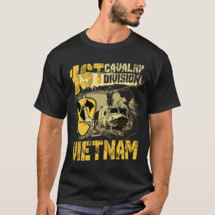 Huey 1st Cavalry Division Vietnam Veteran T Shirt