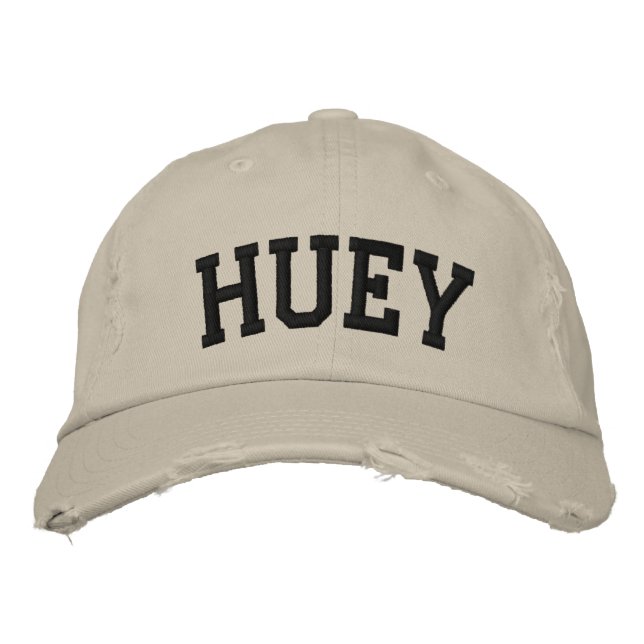 Huey Embroized Hat Broderad Keps (Framsida)
