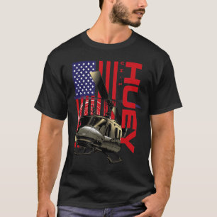 Huey Military Helicopter Airplan T-Shirt
