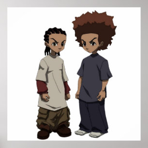 Huey och Riley Freeman RIP Grandpa Freeman Poster