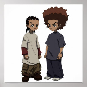 Huey och Riley Freeman RIP Grandpa Freeman Poster