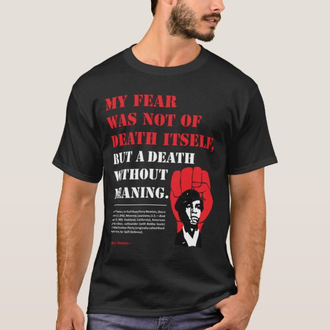 Huey P. Newton-offerter T Shirt (Framsida)