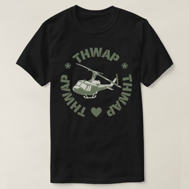 Huey UH1 Best Helicopter nånsin T Shirt (Design framsida)
