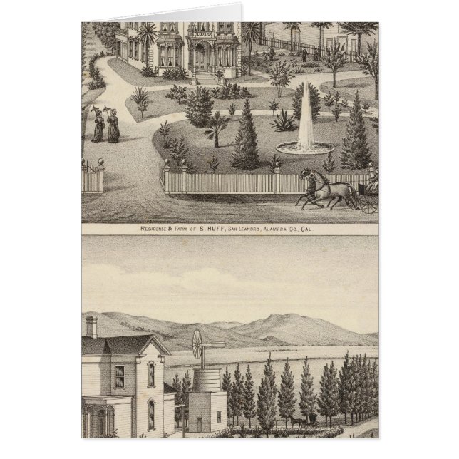 Huff, ägarbostäder hälsningskort (Framsidan)