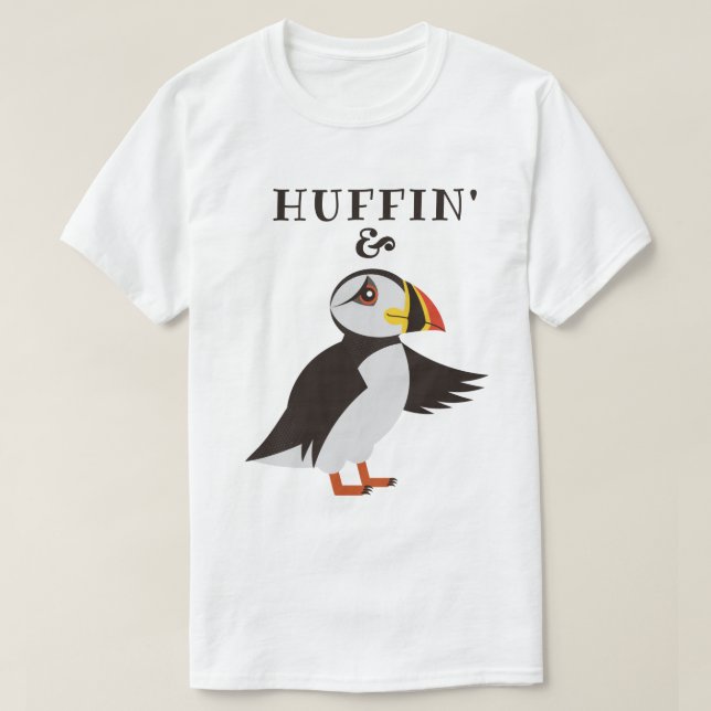 Huffin-n-Puffin T Shirt (Design framsida)