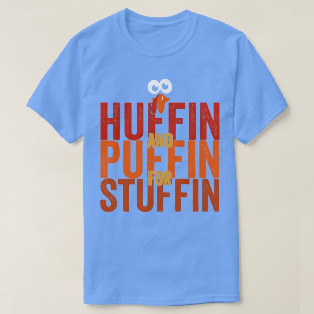 Huffin och Puffin för Stuffin T Shirt (Design framsida)