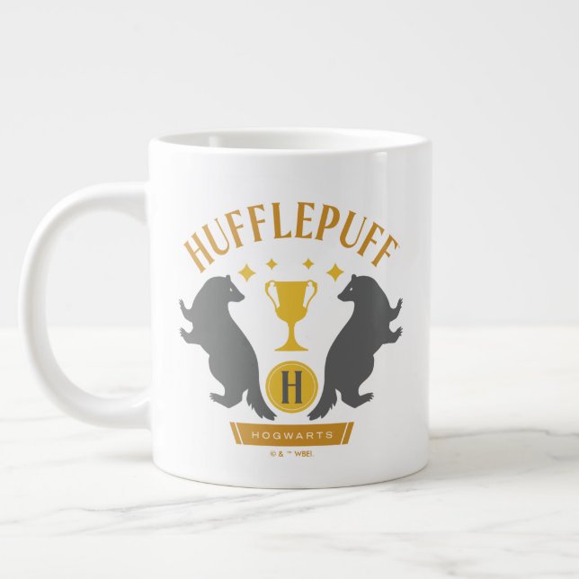 HUFFLEPUFF™ Badger and Kopp House-Pride Graphic Jumbo Mugg (Vänster)