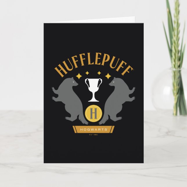 HUFFLEPUFF™ Badger and Kopp House-Pride Graphic Kort (Framsida)