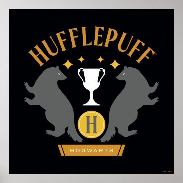 HUFFLEPUFF™ Badger and Kopp House-Pride Graphic Poster (Framsidan)