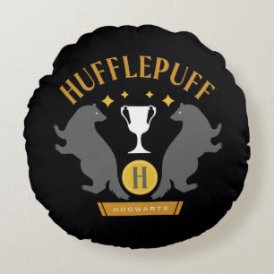 HUFFLEPUFF™ Badger and Kopp House-Pride Graphic Rund Kudde